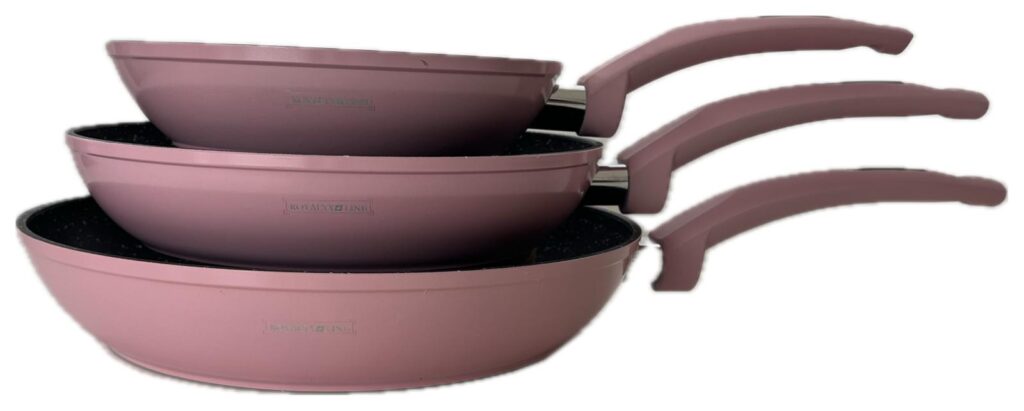 FM3FN PINK- Royalty Line Spain Juego Sartenes Antiadherentes Rosa