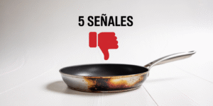 sarten en mal estado